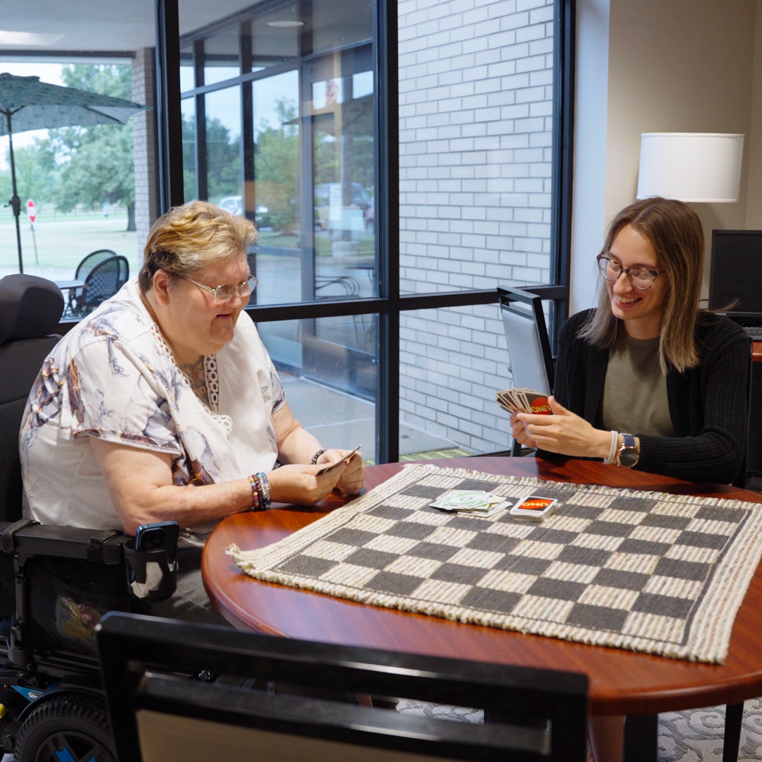 Residents and staff at Monroe Springs Rehab
